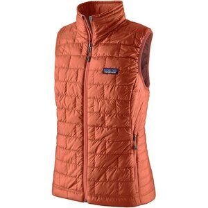Patagonia Nano Puff Insulated Vest - Womens Pink/Orange Puffer Small